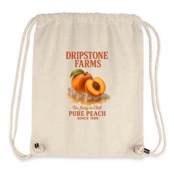 Pfirsich Obst Sommer Retro - Stanley/Stella recycelter Gym Bag - Naturweiß - Vorne