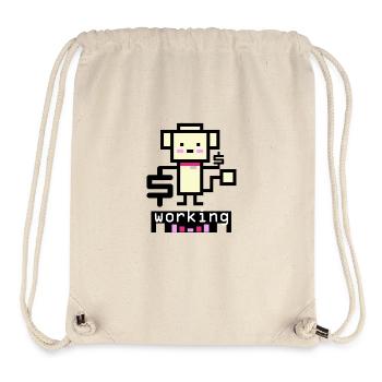 Poodle working - Stanley/Stella Recycled Gym Bag - natural - Front