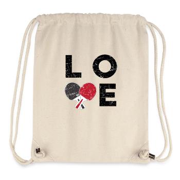 Ping-pong amour - Sac à cordon recyclé Stanley/Stella - blanc naturel - Devant