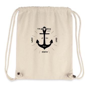 Norden Anker Urlaub - Stanley/Stella recycelter Gym Bag - Naturweiß - Vorne