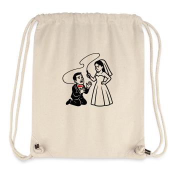 Ehepaar Hochzeit Peitsche - Stanley/Stella recycelter Gym Bag - Naturweiß - Vorne