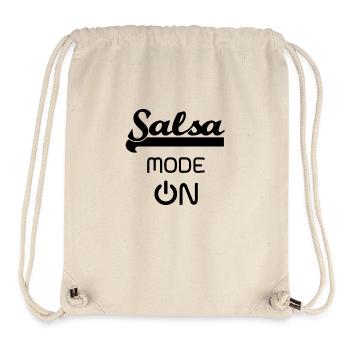 Salsa MODE ON black - Salsa Dance Shirt - Stanley/Stella recycelter Gym Bag - Naturweiß - Vorne