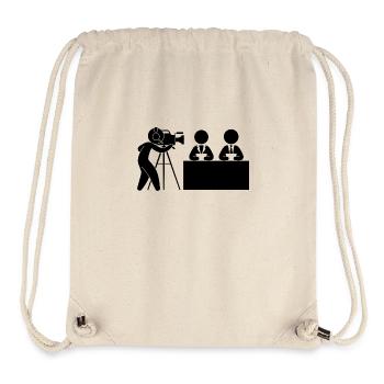 Nachrichten Kameramann Studio - Stanley/Stella recycelter Gym Bag - Naturweiß - Vorne