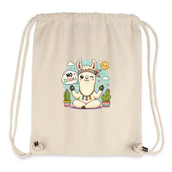 No drama Lama - Stanley/Stella Recycled Gym Bag - natural - Front