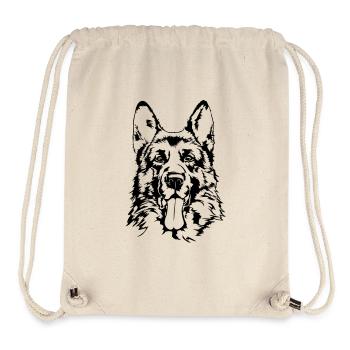 DEUTSCHER SCHÄFERHUND - GERMAN SHEPHERD Wilsigns - Stanley/Stella recycelter Gym Bag - Naturweiß - Vorne
