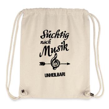 Süchtig nach Musik Musiker Band Fun Geschenk - Stanley/Stella recycelter Gym Bag - Naturweiß - Vorne