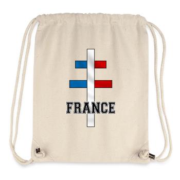Cross of Lorraine 02 - Stanley/Stella Recycled Gym Bag - natural - Front