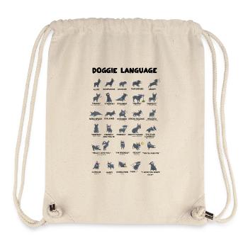 Doggie Language - Stanley/Stella Recycled Gym Bag - natural - Front