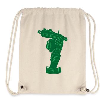 Fertigerwerkzeug Stampfer - Stanley/Stella recycelter Gym Bag - Naturweiß - Vorne