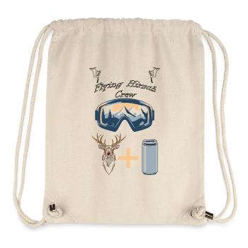 Flying Hirsch - Stanley/Stella recycelter Gym Bag - Naturweiß - Vorne