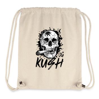 Totenkopf OG Kush Cannabis - Stanley/Stella recycelter Gym Bag - Naturweiß - Vorne