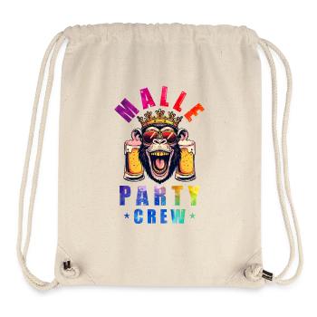 Malle Party Crew Affe Mallorca - Stanley/Stella recycelter Gym Bag - Naturweiß - Vorne