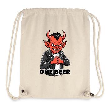 Red Devil - Stanley/Stella Recycled Gym Bag - natural - Front