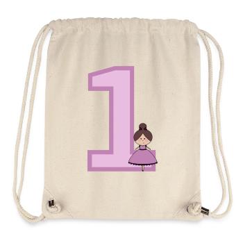 Number 1 - Stanley/Stella Recycled Gym Bag - natural - Front