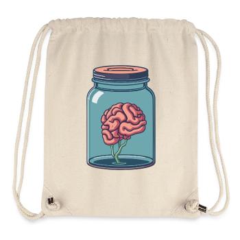 Brain Geschenkidee für Medizinstudenten - Stanley/Stella recycelter Gym Bag - Naturweiß - Vorne