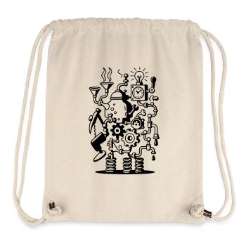 Crazy Machine - Stanley/Stella recycelter Gym Bag - Naturweiß - Vorne