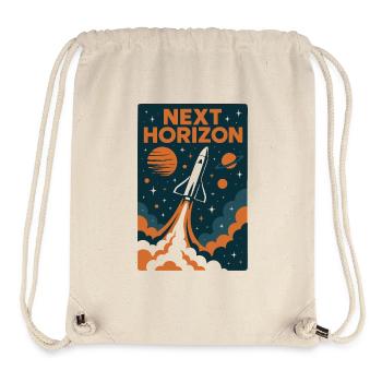 Prochain horizon Lancement de la fusée - Sac à cordon recyclé Stanley/Stella - blanc naturel - Devant