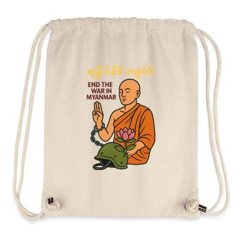 Peace for Myanmar - Stanley/Stella Recycled Gym Bag - natural - Front