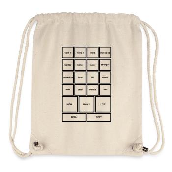 Work It – Motivation, Power & Progress - Stanley/Stella Recycled Gym Bag - natural - Front