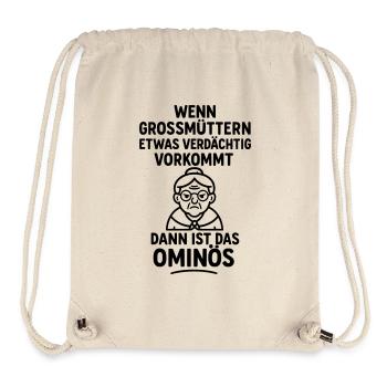 ominös oma omi verdächtig wortwitz - Stanley/Stella recycelter Gym Bag - Naturweiß - Vorne