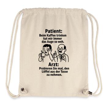 witziger spruch kaffee trinken - Stanley/Stella recycelter Gym Bag - Naturweiß - Vorne