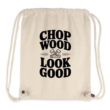 Chop Wood Look Good - Stanley/Stella Recycled Gym Bag - natural - Front