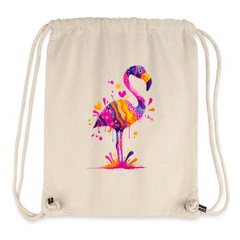 Color explosion flamingo - Stanley/Stella Recycled Gym Bag - natural - Front