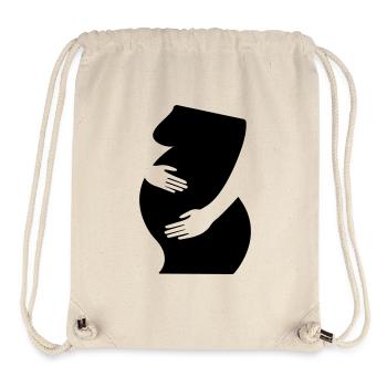 Schwangerschaft, Baby - Stanley/Stella recycelter Gym Bag - Naturweiß - Vorne