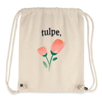 tulpe. - Stanley/Stella recycelter Gym Bag - Naturweiß - Vorne