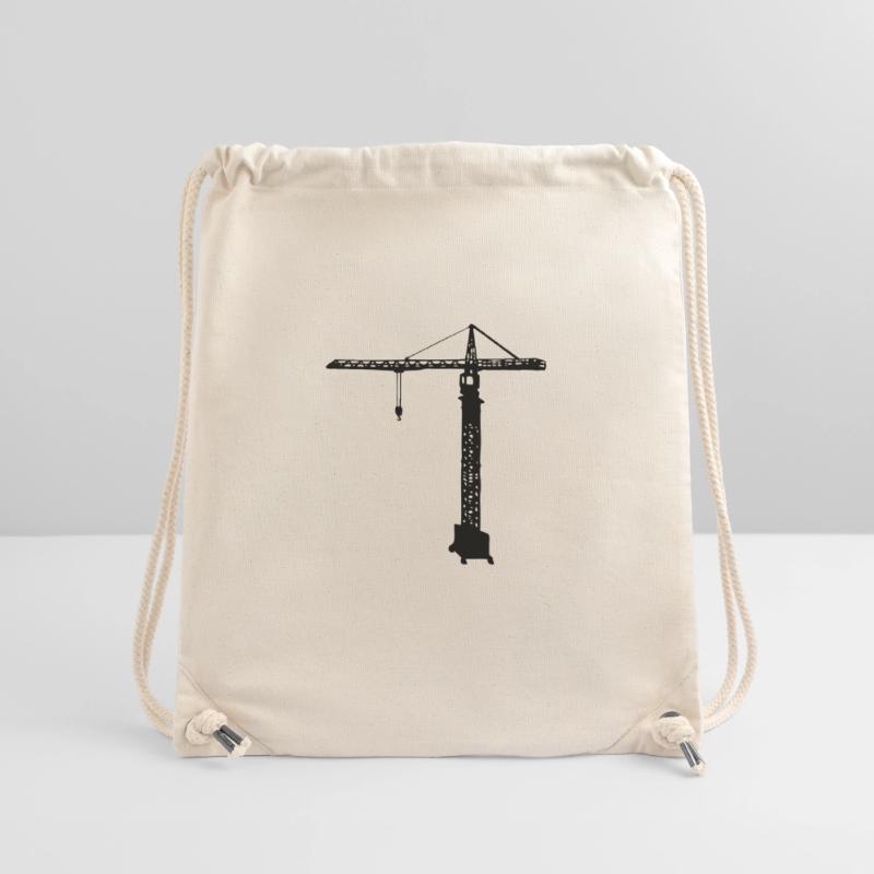 tower crane construction crane Stanley/Stella Recycled Gym Bag