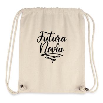 Futura Novia Girlfriend Engagement Wedding Gift - Stanley/Stella Recycled Gym Bag - natural - Front