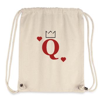 "Queen of Hearts" partner design - Stanley/Stella Recycled Gym Bag - natural - Front