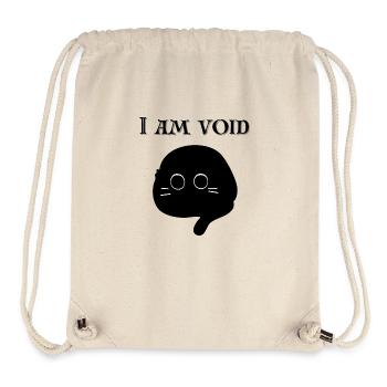 I am VOID black cat t-shirt - Stanley/Stella Recycled Gym Bag - natural - Front