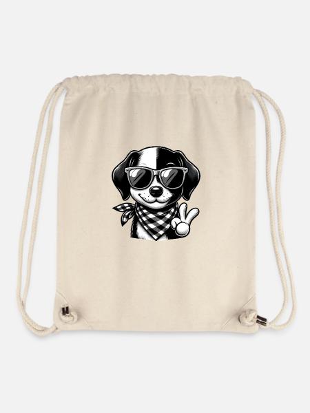 Cute Dachshund Dog - Stanley/Stella Recycled Gym Bag - natural