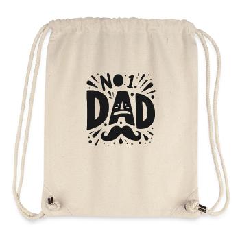 No 1 Dad - Stanley/Stella Recycled Gym Bag - natural - Front