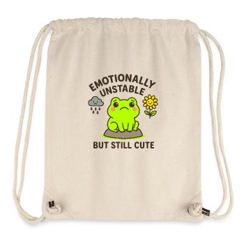 emotionally unstable - but still cute - Stanley/Stella recycelter Gym Bag - Naturweiß - Vorne