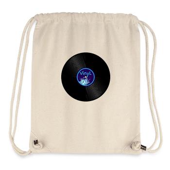 Schallplatte - Stanley/Stella recycelter Gym Bag - Naturweiß - Vorne
