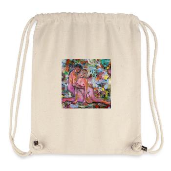 Love Story - Stanley/Stella recycelter Gym Bag - Naturweiß - Vorne