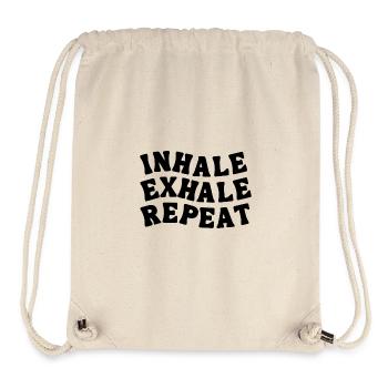 INHALE EXHALE REPEAT - Stanley/Stella recycelter Gym Bag - Naturweiß - Vorne