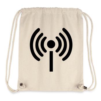 Wi-Fi Symbol - Stanley/Stella Recycled Gym Bag - natural - Front