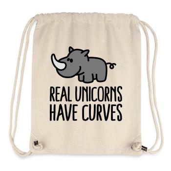 Real unicorns have curves - Stanley/Stella Recycled Gym Bag - natural - Front