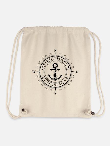 Heimathafen Helgoland - Stanley/Stella recycelter Gym Bag - Naturweiß