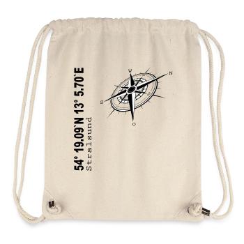 Stralsund - Stanley/Stella recycelter Gym Bag - Naturweiß - Vorne