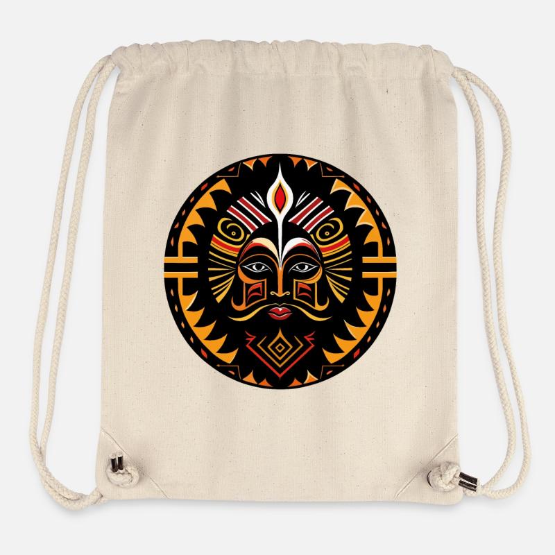 Afrika Totem Stammes-Tattoo - Stanley/Stella recycelter Gym Bag - Naturweiß