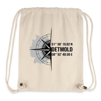 Koordinaten Detmold - Stanley/Stella recycelter Gym Bag - Naturweiß - Vorne