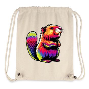 Bieber - Stanley/Stella recycelter Gym Bag - Naturweiß - Vorne