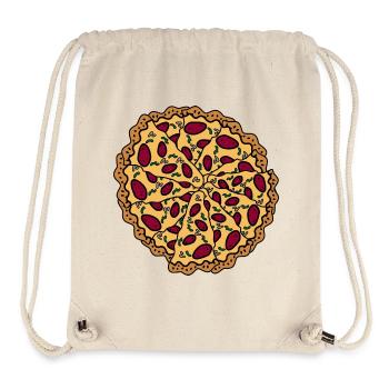 Pizza graphic - Stanley/Stella Recycled Gym Bag - natural - Front