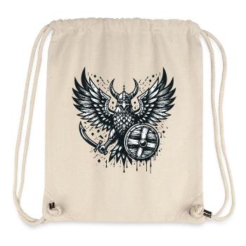 Norse Mythology Viking Warrior Eagle - Stanley/Stella Recycled Gym Bag - natural - Front