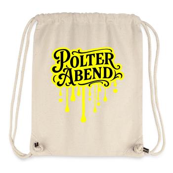 Polter Abend Polterhochzeit - Stanley/Stella recycelter Gym Bag - Naturweiß - Vorne