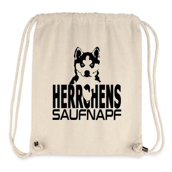 Husky Illusion - Herrchens Saufnapf - Stanley/Stella recycelter Gym Bag - Naturweiß - Vorne